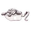 Retro Tiger Shaped Carved Men's Suit Hat Pin Classic Accessory Pin Coat Versatile Collar Decoration Shirt Creative Fashion