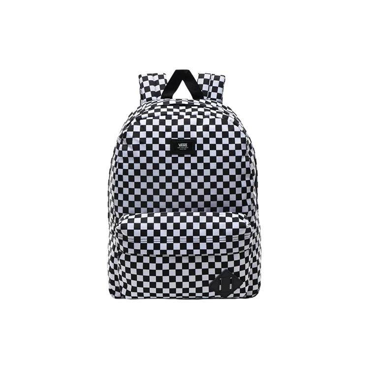 Vans Polyester Backpack Regular Unisex Black White (Unisex) Backpacks VN0A3I6RHU0