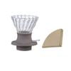Кофейный набор V60 Стеклянный кофейник Кофейный фильтр Чашка для кофе Фильтрующая бумага Утолщенный стеклянный фильтр Кофейник