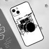 Чехол для телефона Apple iPhone 15 16 14 13 12 11 Pro Max Mini XR 15 16 Plus 16e с рисунком Музыкальный инструмент Барабан Защитная крышка