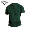 Callaway Летняя вышивка Новая большая мужская футболка с коротким рукавом и карманом на пуговицах Поло