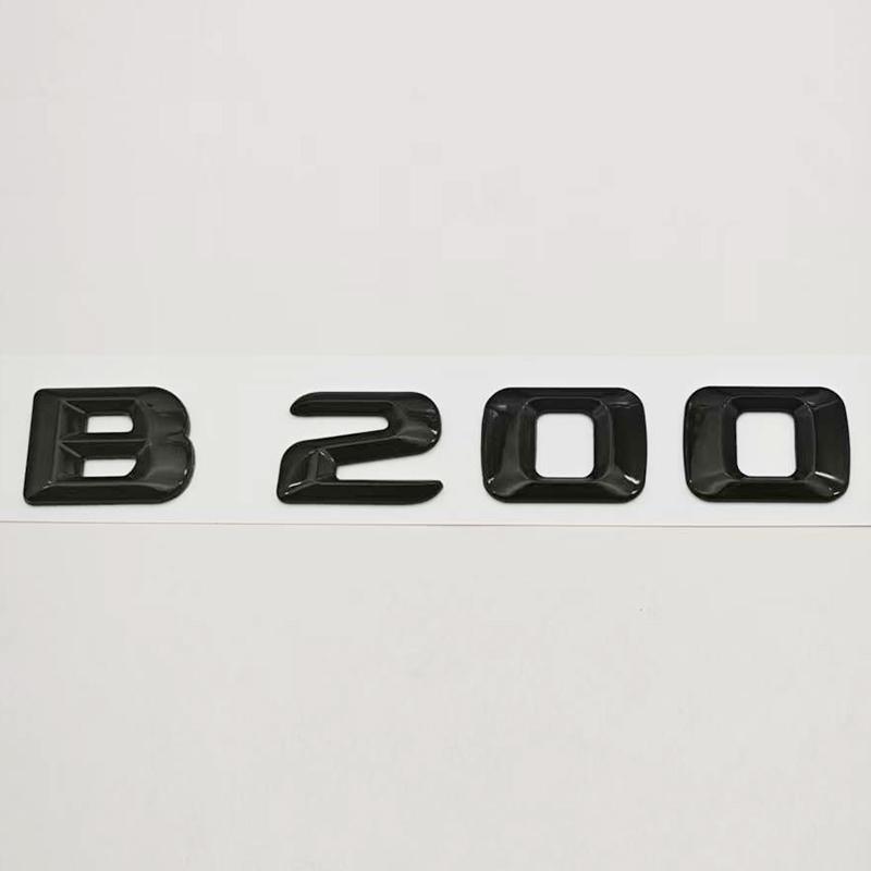 3D ABS Car Letters Logo B180 B200 B220 B260 Badge Sticker Rear Trunk Emblem For Mercedes Benz B Class W247 Auto Tail Accessories