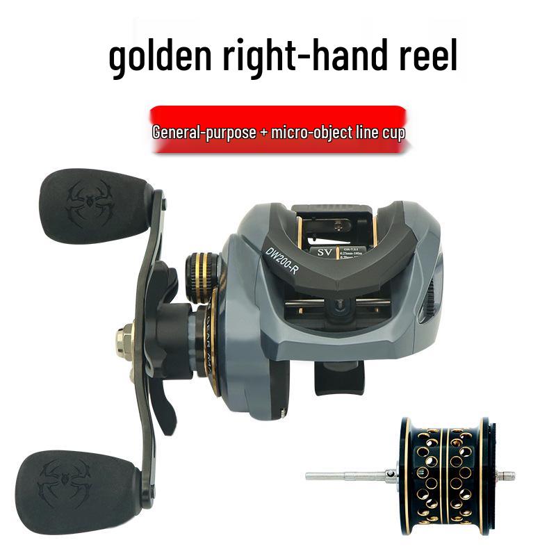 All-Metal Anti-Backlash Baitcasting Reel with Long Cast & Double Brake for Blackfish Lure Fishing