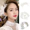 Crystal Feather Hairclip Fashion Hairband Tiaras Hair Clip Prom Dance Party-Headdress Women Accessories Wedding Headband