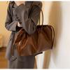2024 New Retro Large Capacity Tote Bag Female Urban Simple Shoulder Bag
