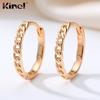 Kinel Trendy Hoop Earrings For Women Simple Design Fine Jewelry