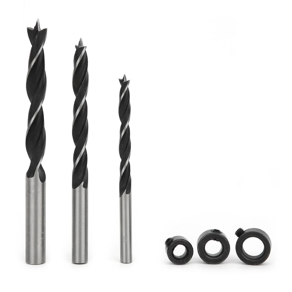 8 Pcs Doweling Jig Woodworking Hand Held Drill Guide Tool 6mm 8mm 10mm Hole Drill Bit Kit