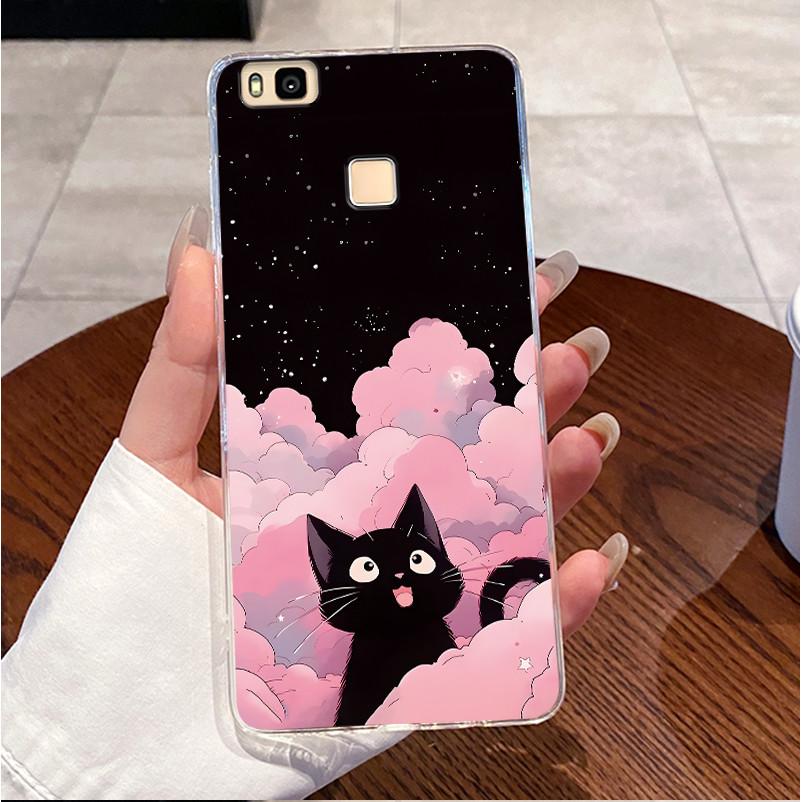 Soft Case For Huawei P9 Lite 2016 Back Cover Cute Love Rabbit Clear TPU Casing for Huawei P9Lite VNS-L31 VNS-L21 Bumper 5.2 inch