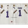 LSU Tigers Football Jersey Mens Embroidered College Style Practice Uniform Rugby Training