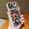 Алмазный Чехол Для iPhone 17 Pro Max Кристальный Принт Бабочки Прозрачный ТПУ Силиконовый Мягкий Чехол Для iPhone 16 Pro Max 15 14 13 11