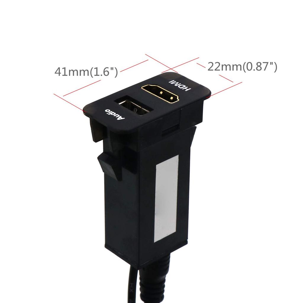 Панель с отверстием для переключателя аудиокомпонентов, порт USB и порт HDMI для Toyota Hilux VIGO и других автомобилей