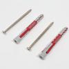 4Sets Two-Color Expansion Screw Serrated Thorny Drywall Drilling Plug  for Hollow Brick Foam Wall