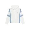 Li Ning Logo Embroidered Color Block Hooded Long Sleeve Jacket Women Jacket Blue AFDT532-1