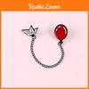 Unique U Shaped Alloy Brooch With Charming Cute Red Balloon And Boat Details