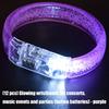 12pcs Light Up Party Bracelets Acrylic LED Wristbands For Kids Adults Concerts Festivals Nighttime Activities Multicolored Glowing Effect