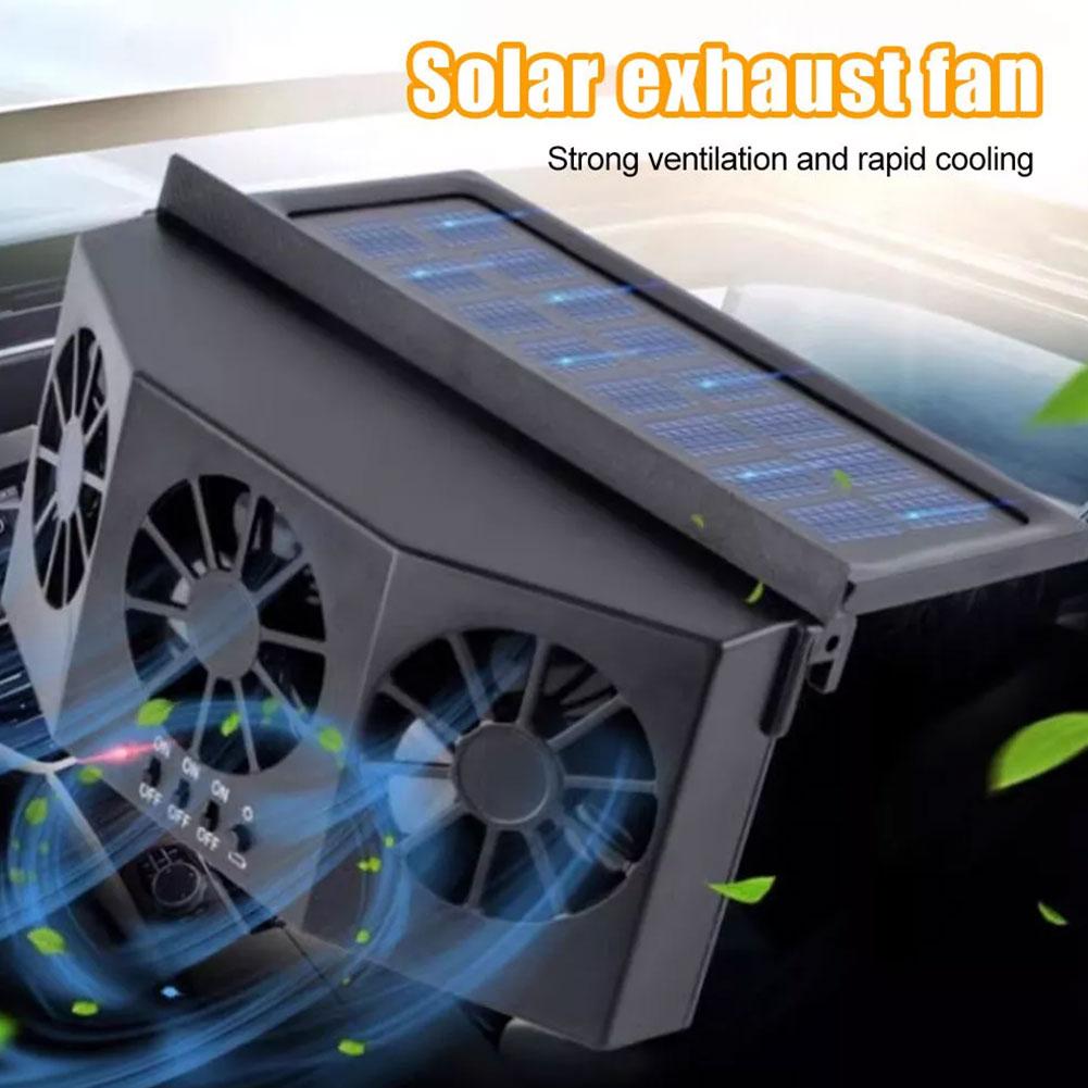 Высокая мощность ветра Автомобильный вытяжной вентилятор USB перезаряжаемый/солнечный вентилятор циркуляции воздуха для охлаждения рассеивания тепла автомобильный аксессуар