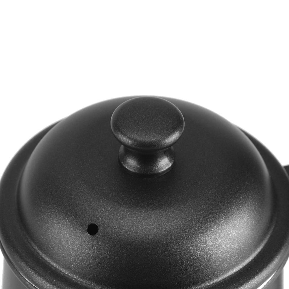 650ML Capacity Coffee Drip Pot Black Color Stainless Steel Kettle Home Brewing Kettle Home Use