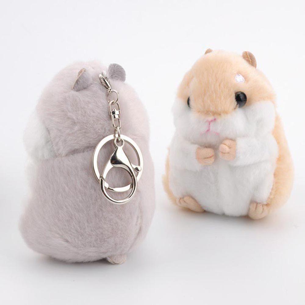 Creative Animal Soft Plush Stuffed Birthday Gift Mouse Toy Key Chain Hamster Doll