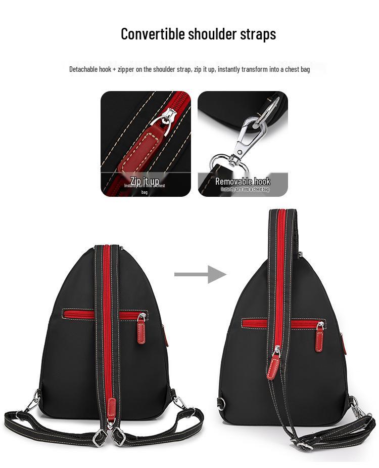 Модный корейский стиль Водонепроницаемый Оксфордский Crossbody Рюкзак: Легкий, Универсальный, Большой вместимости, Многофункциональный