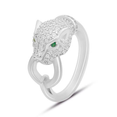 Серебряное кольцо с фианитами, вес изделия 4,75 гр (60001741)