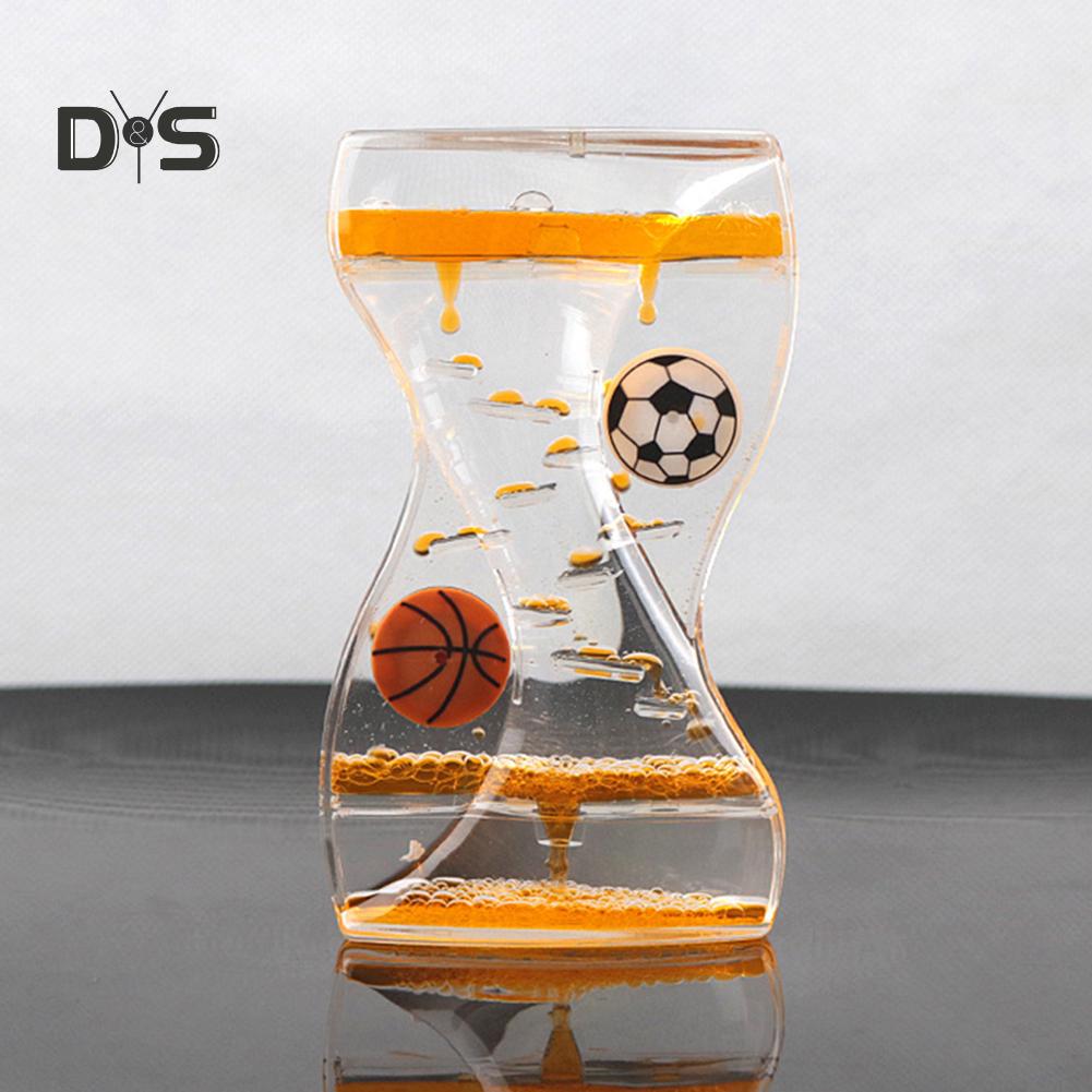 DYS домашний декор, движущиеся капельницы, масляные песочные часы, жидкий пузырьковый таймер, детский игрушечный стол