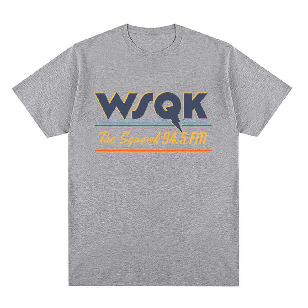 WSQK The Squawk 94.5 FM Футболки Телепортируй меня Футболки Место отстой Графическая футболка Хлопковые футболки с коротким рукавом Уличная одежда