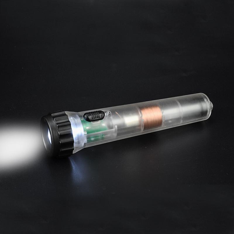 Hand Cranked Charging Farah Flashlight Strong Magnetic Self Generating Emergency Flashlight Physics Science Teaching Tool