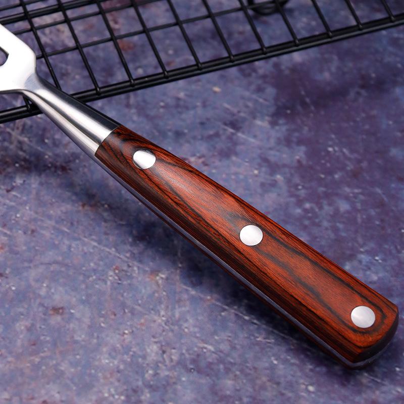 FINDKING 2 шт. 8-дюймовая вилка и 7,5-дюймовый разделочный нож, кованая вилка из нержавеющей стали для кухни, гриля, барбекю, барбекю