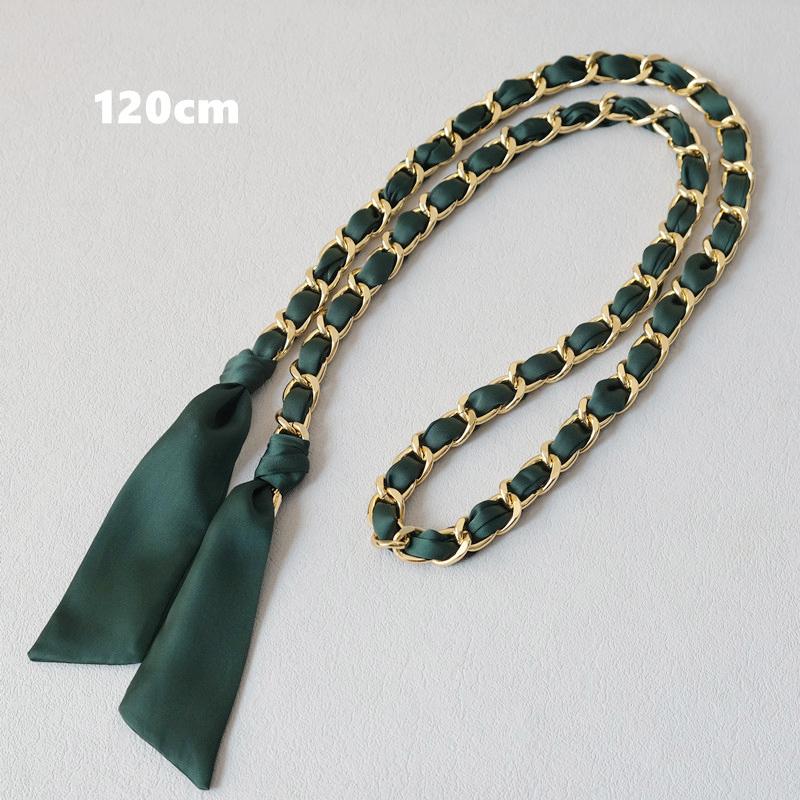 Новая Мода Весна Женская Сумка Аксессуар Цепочки Съемный Длинный Кросс-Боди Однотонный Милый Шелковый Ремешок Женский Роскошный Цепочный Ремень Ручки для Сумки