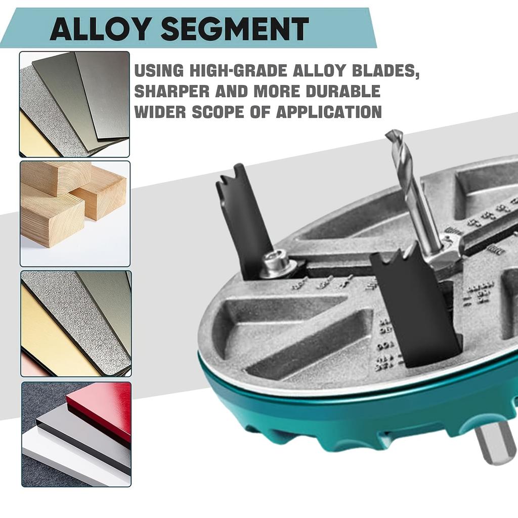 Регулируемая коронка для сверления, Регулируемый диаметр коронки 1,8-5 дюймов, Инструменты для деревообработки, Пробойник для отверстий, Инструмент для проделывания отверстий