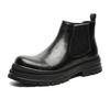 Новые осенне-зимние ботинки Chelsea Martin мужские высокие в британском стиле на толстой подошве с эффектом увеличения высоты, бархатные короткие ботинки 14402-J