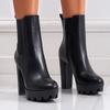 High Heels Winter Versatile Fashion Fashion Women's Thick Heel Waterproof Table Black Boots Women's Medium Boots