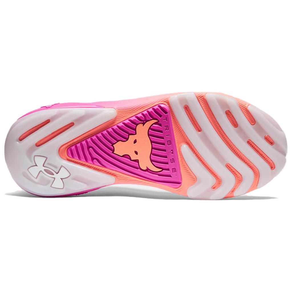 Under Armour Project Rock 7 White Vivid Magenta Men Sneakers 3027600-101