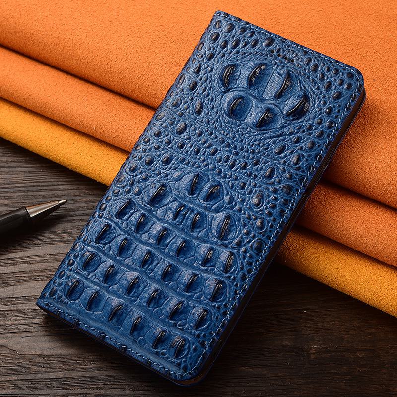 Кожаный чехол-книжка для Samsung A25 5G с задней панелью из крокодиловой кожи для защиты от падений — подходит для моделей Samsung A15 и A05S.