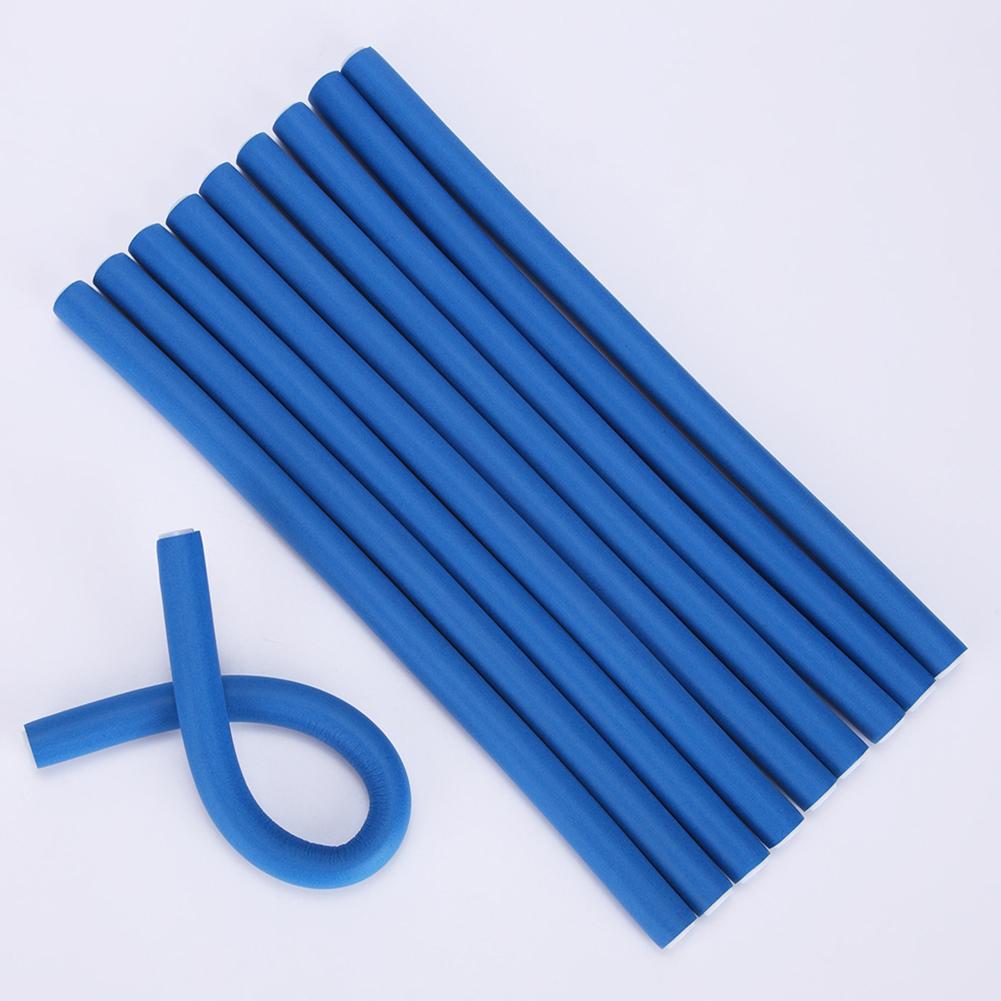 10pcs Universal Rod Stick Curling Iron Tool Rubber Curler Salon Home Hairdressing Tools