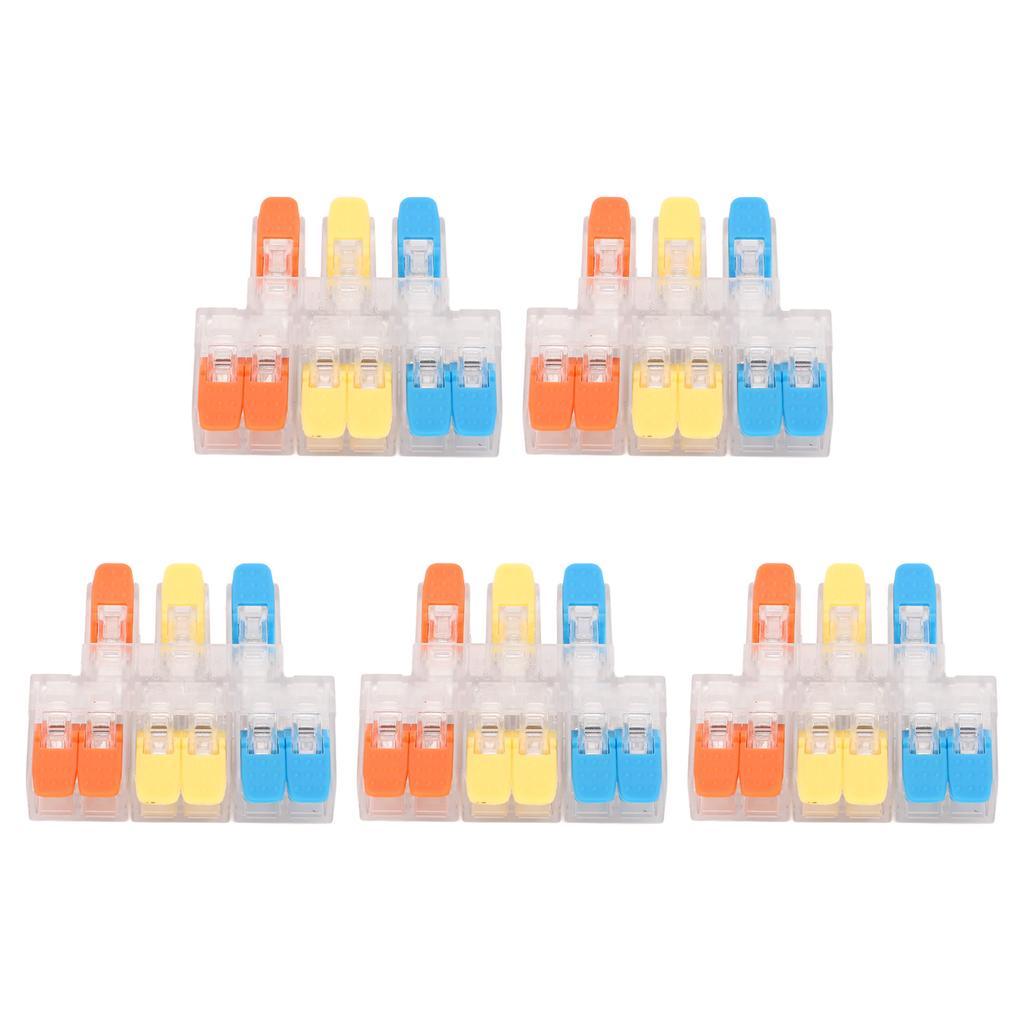 5 шт. 3 в 6 выходов Электрический соединитель проводов 41А 450В Быстрое соединение проводов Кабельный соединитель для 0,5?6мм2