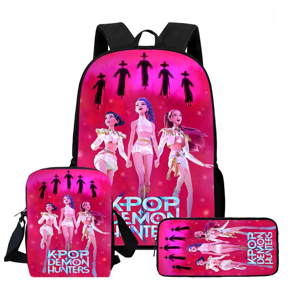 Kpop Witcher Girl Group Trendy Kids Backpack with High-Definition Print, Large Capacity, Lightweight, and Back-Protecting Design 6267