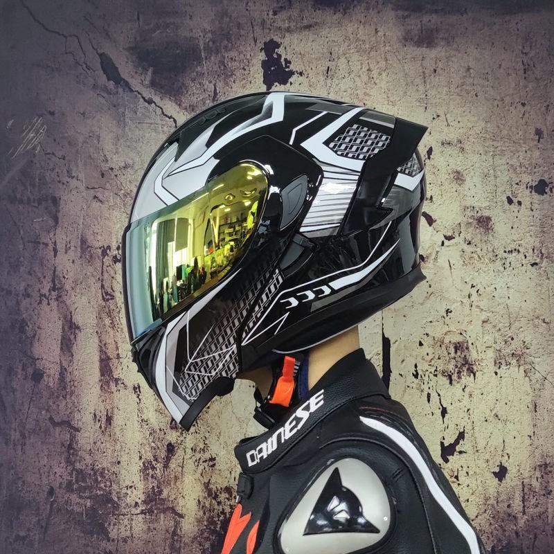 Modular Flip-Up Motorcycle Helmet With Dual Visor Winter Wing Full Face Men Women All Season Bluetooth Ready