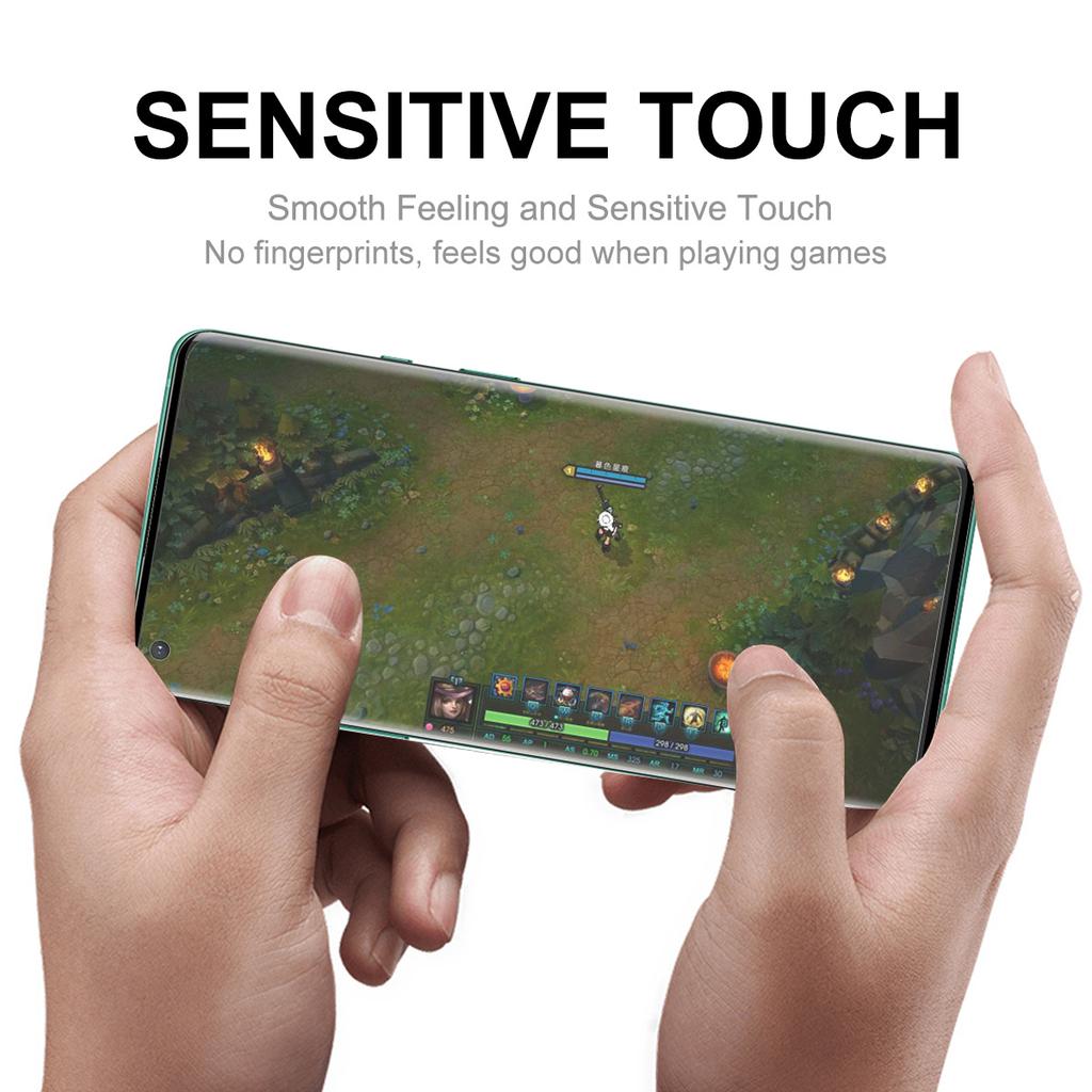 ENKAY HAT PRINCE For OnePlus 11 5G Anti-explosion Tempered Glass Film 3D Curved Side Glue HD Clear Anti-fingerprint Full Screen Protector