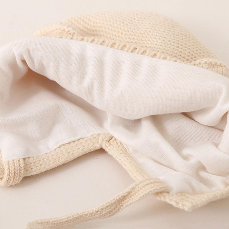 Милая детская вязаная шапка однотонная с кошачьими ушками для девочек и мальчиков, теплая защитная шапочка для защиты ушей для малышей, осень-зима