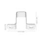 6Pcs Stainless Steel Tube Clamps U Shaped Brackets Mounting Clips For Door Closing Hardware Pipe Woodworking