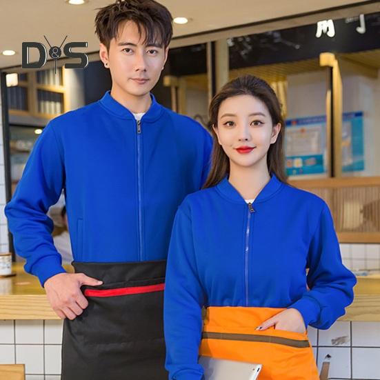 Unisex Coat Stand Collar Zip-up Carrdiagn Long Sleeves Elastic Cuff Hem Pure Color with Pocket Gym Enthusiasts Baseball Sport Jacket Daily Wear Work