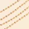 Bohemian Colorful Glass Long Y-Shaped Necklace Metal Body Collarbone Color Holiday Gold Gifts S T2Y0