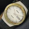 AUTOMATIC VINTAGE 7019A JAPAN MENS SILVER COLOR DIAL WATCH A702326-5 R124-a702326