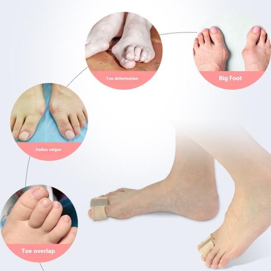 Разделители пальцев ног при вальгусной деформации для перекрывающихся пальцев, женские, мужские, гелевые прокладки для пальцев с надежной петлей, корректор вальгусной деформации для облегчения боли и выпрямления пальцев ног