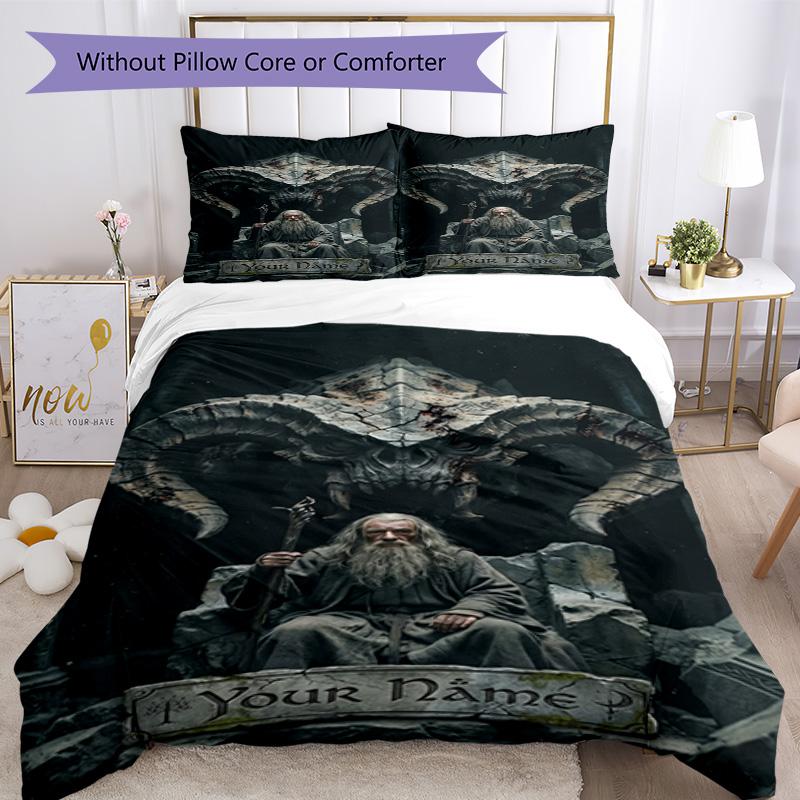 Lord Rings Customize Your Name Duvet Cover Set Suitable for Bedrooms Soft Bedding Bedroom Decor Birthday/Christmas GiftSpiritual Gift