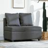 Convertible Single Sofa Bed with Thick Padded Seat, 3-in-1 Multi-Functional Sleeper Chair Bed with Magazine Pocket, for Living Room, Grey