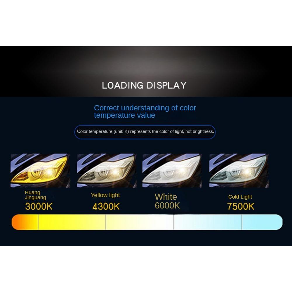 T6 трехцветная автомобильная светодиодная фара, фара дальнего и ближнего света, встроенная фара, золотой свет, противотуманные фары H1 H7 H11