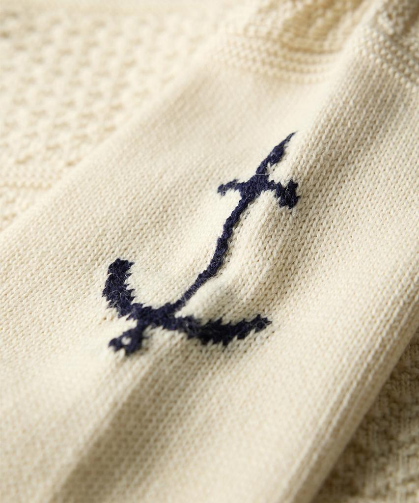 Geonjiulleunseu Aran Half Button Sweater - Aran