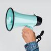1 шт. Ручной мегафон-рупор Портативный легкий рупорный динамик Голос 25 Вт Запись Для спортивных мероприятий Продвижение Маленький инструмент